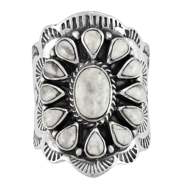 Howlite Ring Sterling Silver R2413-C103