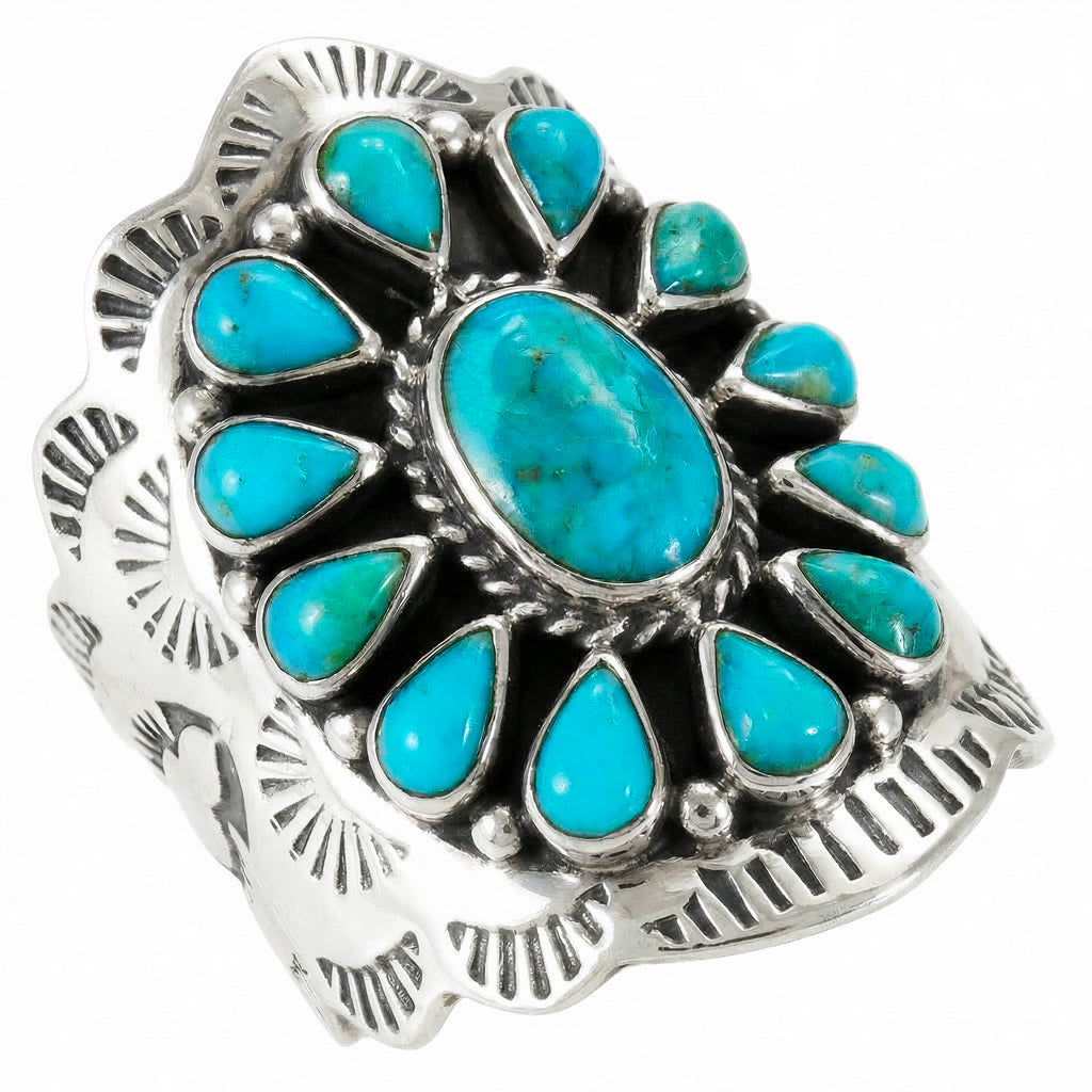Turquoise Ring SilverBronzé R2413-SB-C75