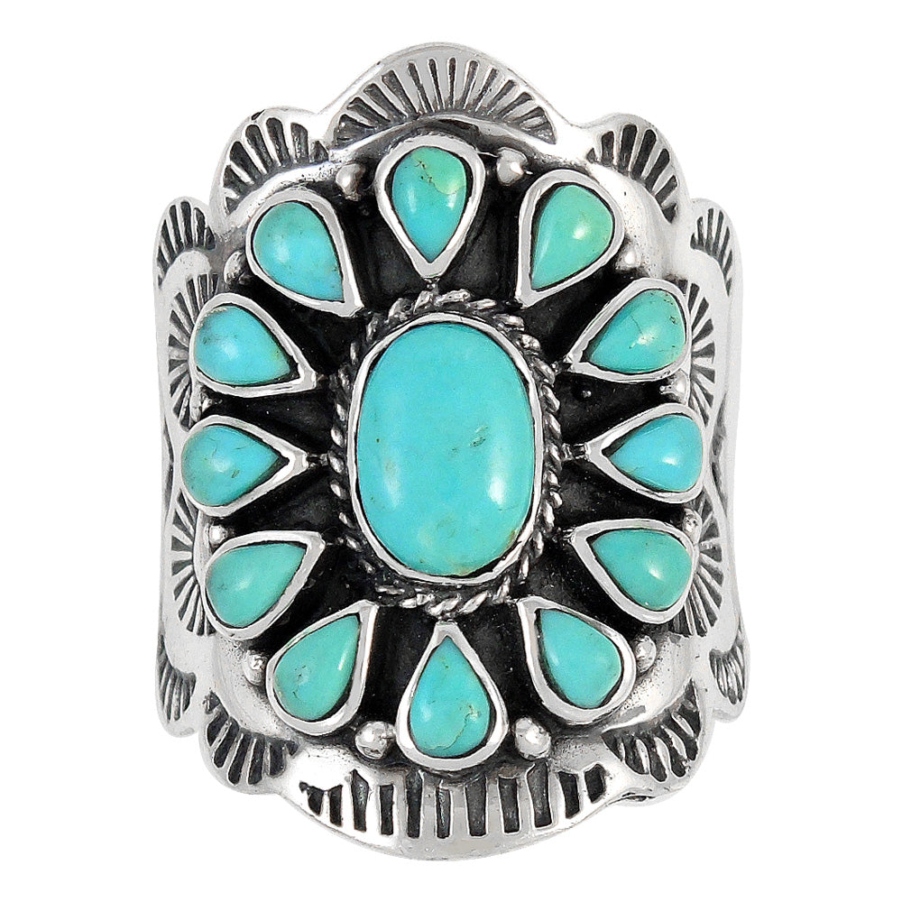 Turquoise Ring SilverBronzé R2413-SB-C75
