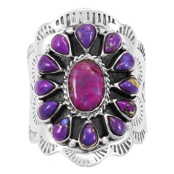 Purple Turquoise Ring Sterling Silver R2413-C77