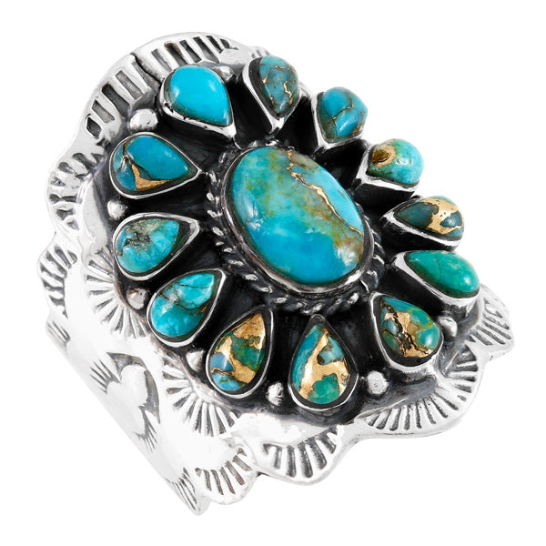 Matrix Turquoise Ring Sterling Silver R2413-C84