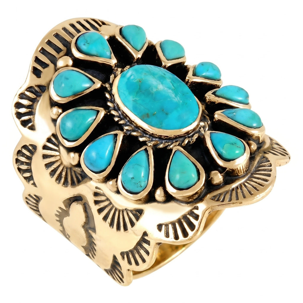 Turquoise Ring GoldCopper™ R2413-GB-C75