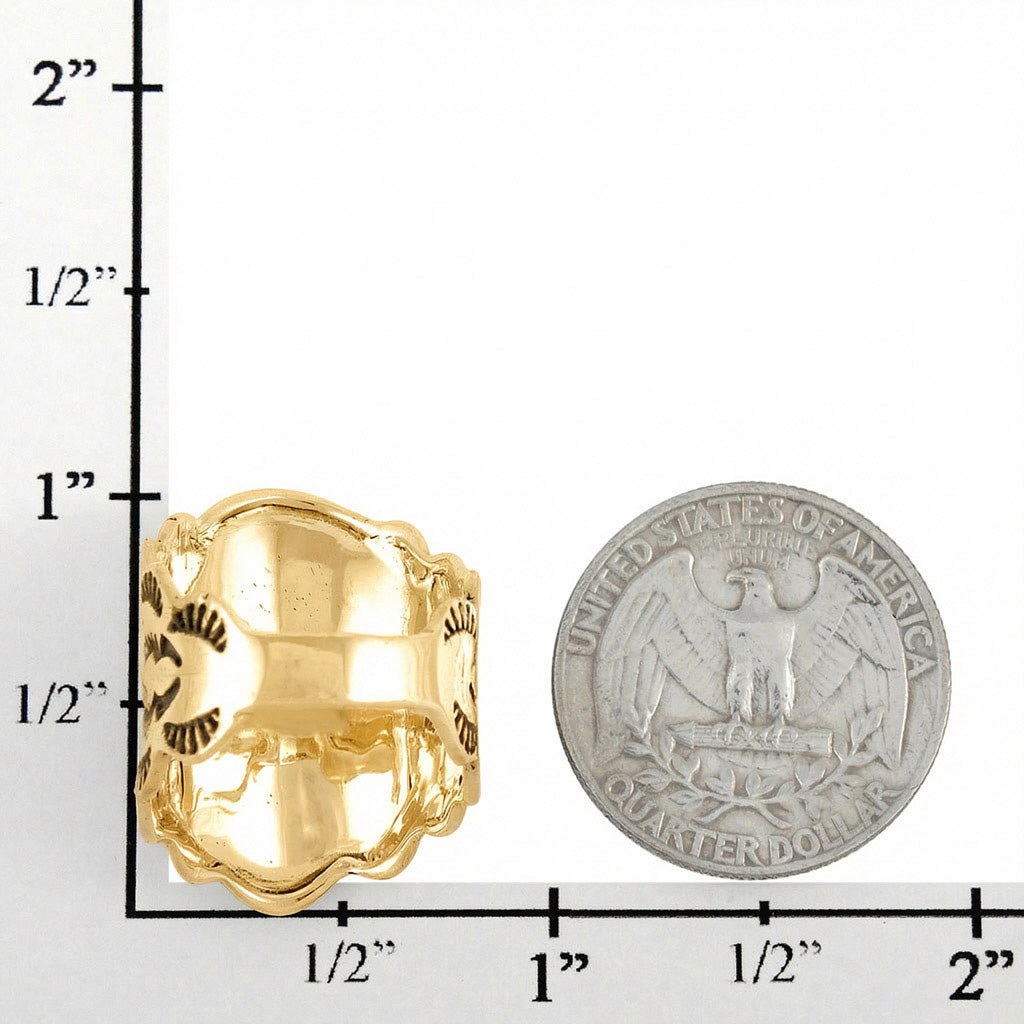 Multi Gemstone Ring GoldCopper R2413-GB-C71