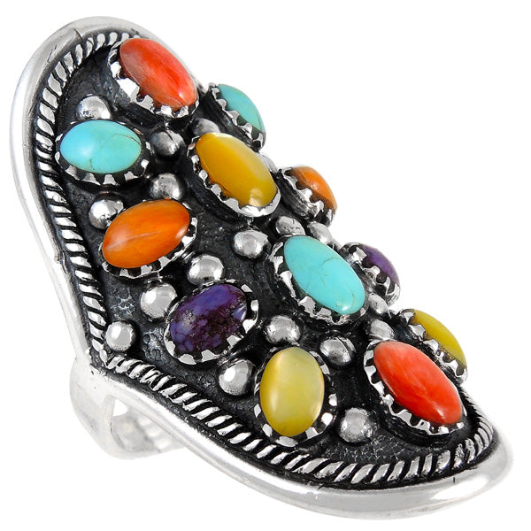 Multicolor Ring Sterling Silver R2414-C71