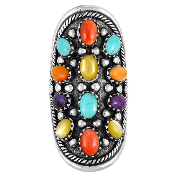 Multicolor Ring Sterling Silver R2414-C71