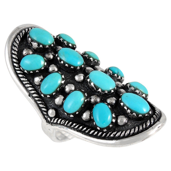 Turquoise Ring Sterling Silver R2414-C75