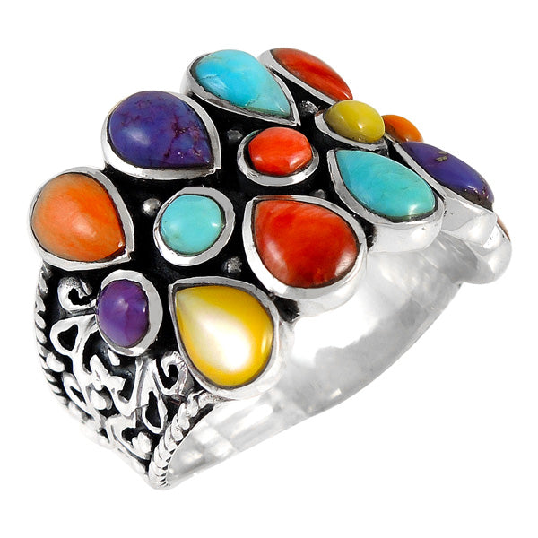 Multicolor Ring Sterling Silver R2415-C71