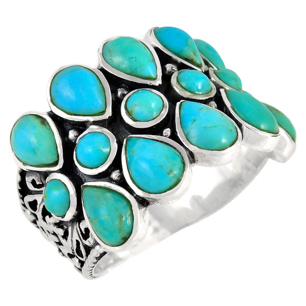 Turquoise Ring Sterling Silver R2415-C75