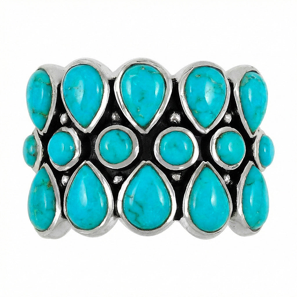 Turquoise Ring Sterling Silver R2415-C75
