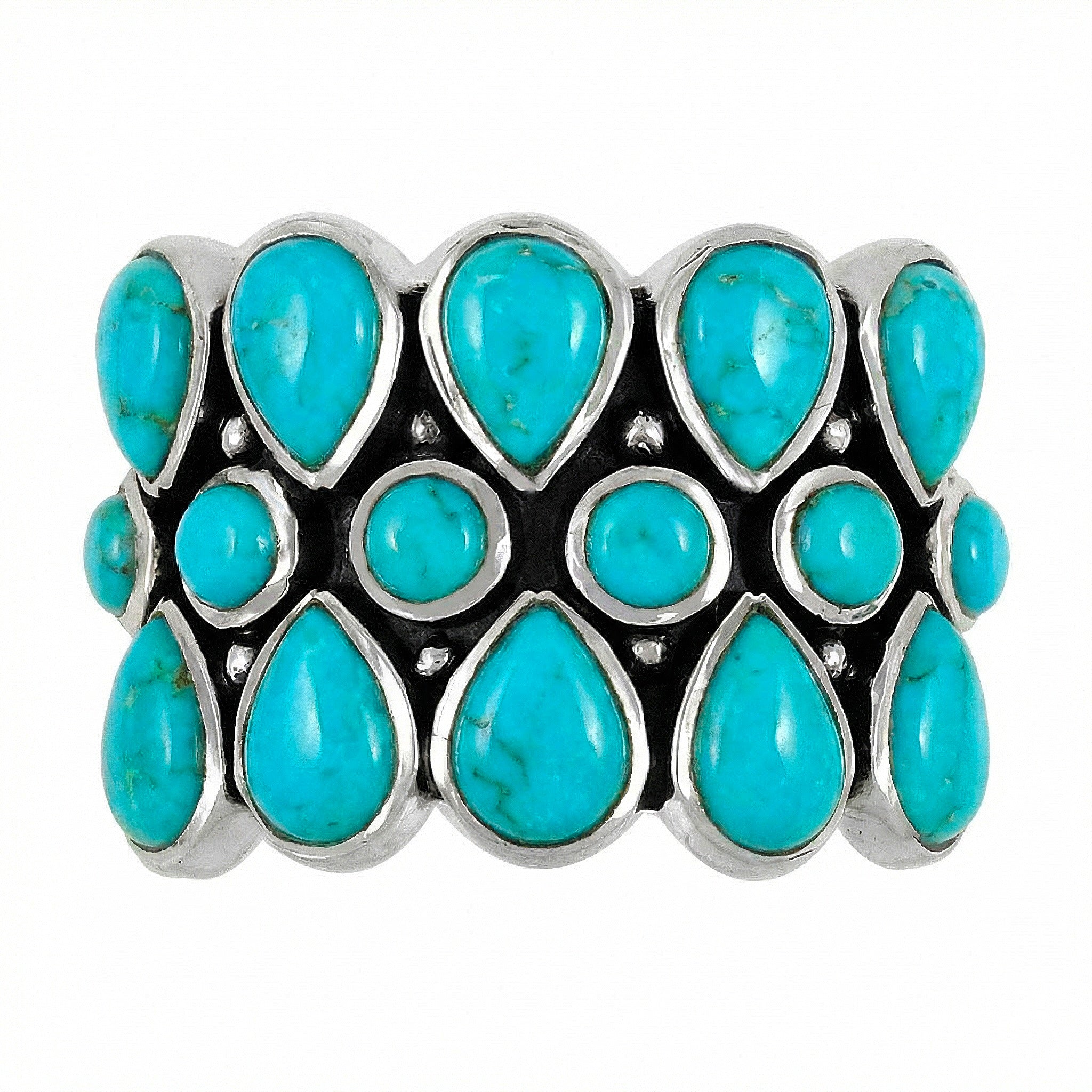 Turquoise Ring SilveryCopper™ R2415-SB-C75