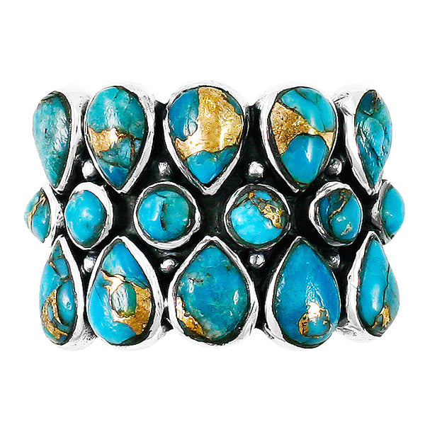 Matrix Turquoise Ring Sterling Silver R2415-C84