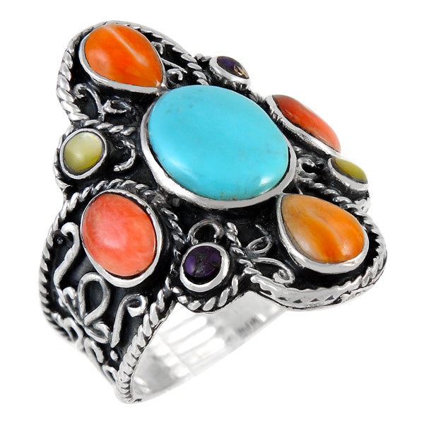 Multicolor Ring Sterling Silver R2416-C71