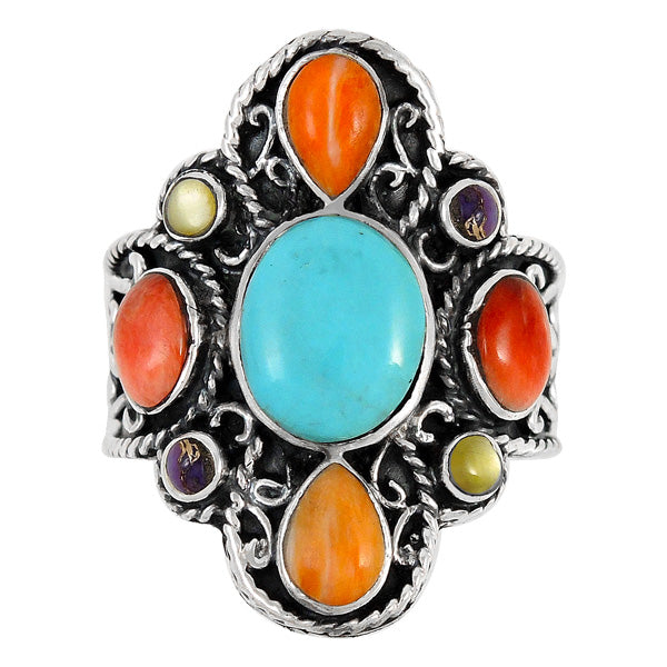 Multicolor Ring Sterling Silver R2416-C71