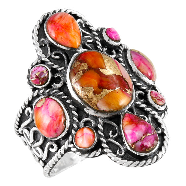 Plum Spiny Ring Sterling Silver R2416-C92
