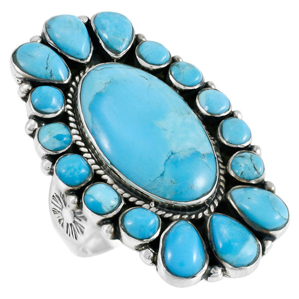 Turquoise Ring Sterling Silver R2418-C75