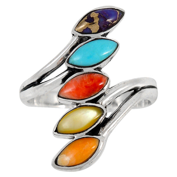 Multicolor Ring Sterling Silver R2420-C71