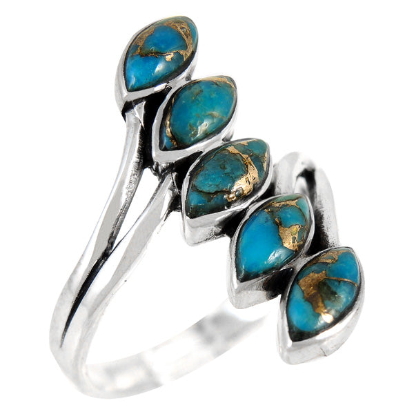 Matrix Turquoise Ring Sterling Silver R2420-C84