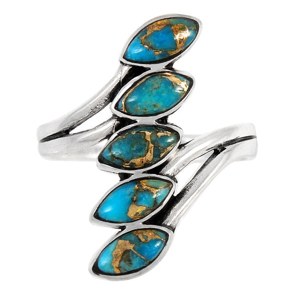 Matrix Turquoise Ring Sterling Silver R2420-C84