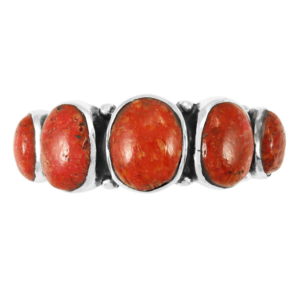 Coral Ring Sterling Silver R2421-C74