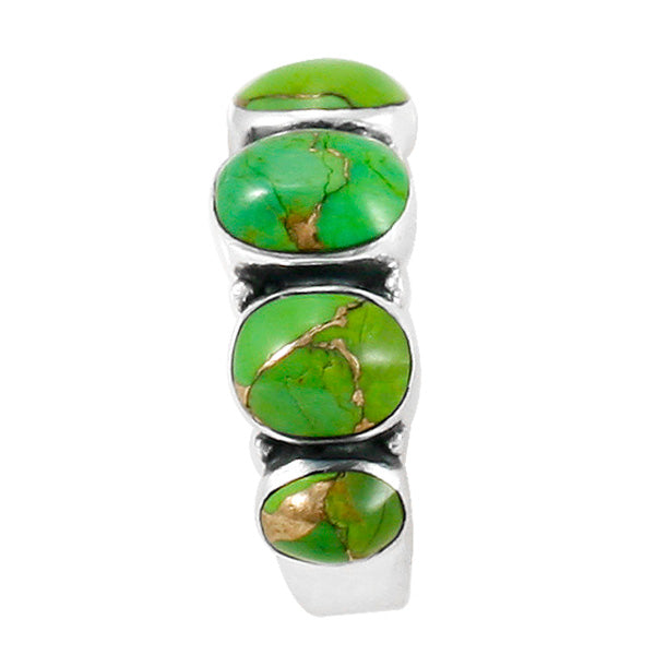 Green Turquoise Ring Sterling Silver R2421-C76
