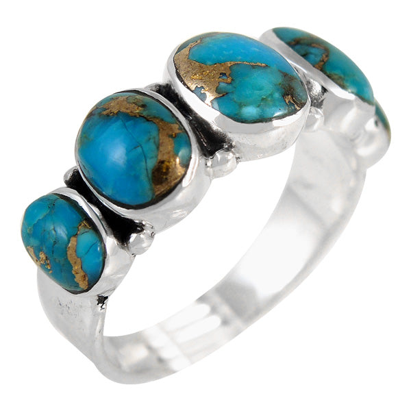Matrix Turquoise Ring Sterling Silver R2421-C84