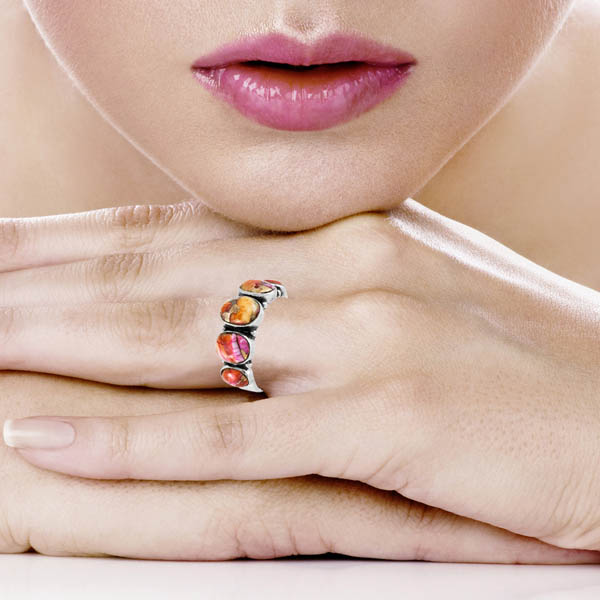 Plum Spiny Ring Sterling Silver R2421-C92