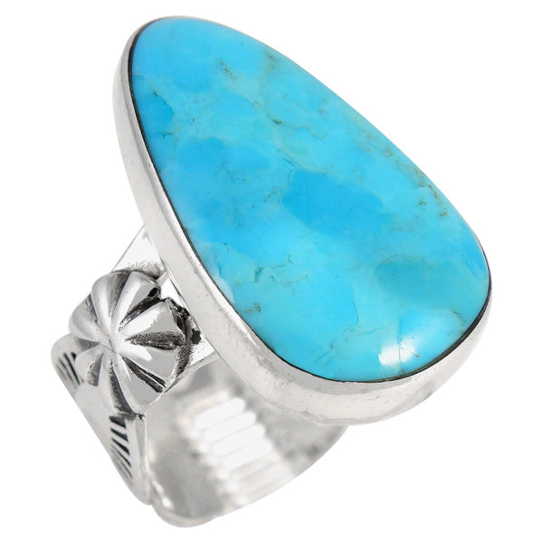 Turquoise Ring Sterling Silver R2423-C75