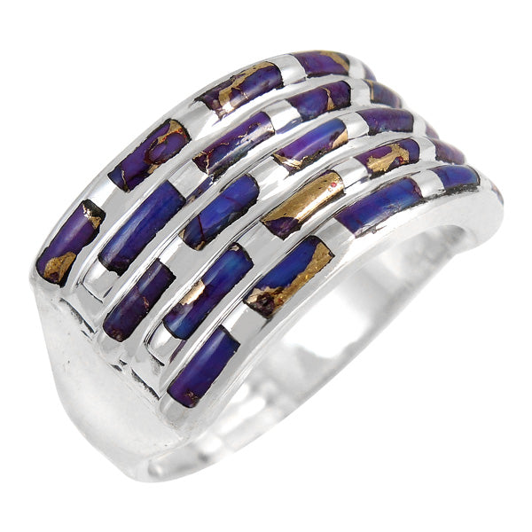 Purple Turquoise Ring Sterling Silver R2426-C77