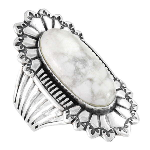 Howlite Ring Sterling Silver R2427-C103