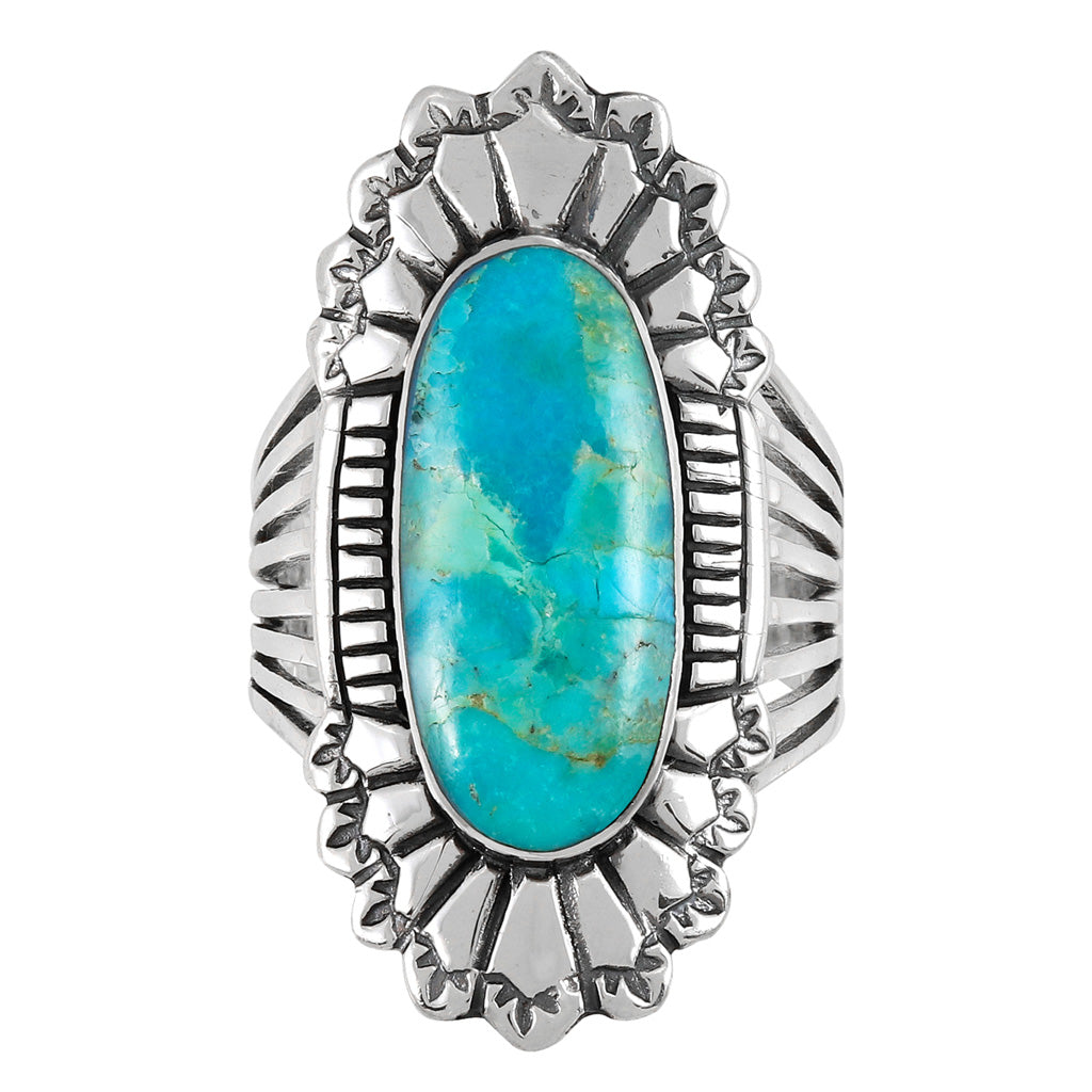 FINAL CLEARANCE - Turquoise Ring SilveryCopper™ R2427-SB-C75