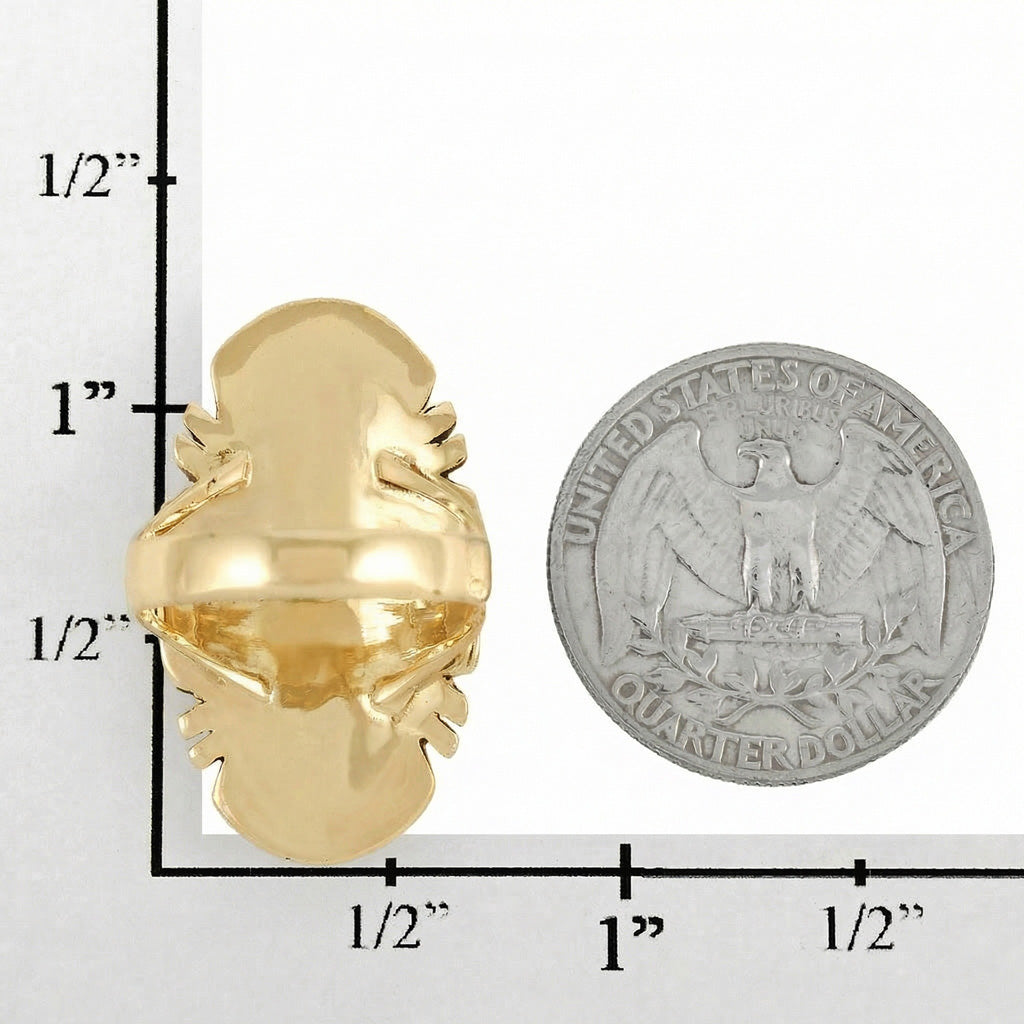 Multi Gemstone Ring GoldBrass R2429-GB-C00