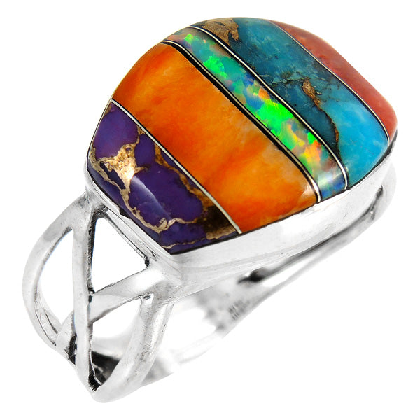 Multicolor Ring Sterling Silver R2430-C00