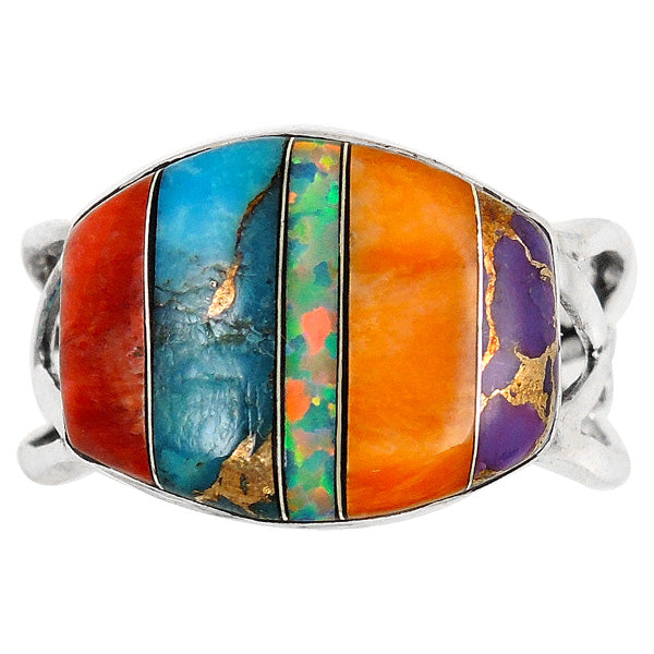 Multicolor Ring Sterling Silver R2430-C00