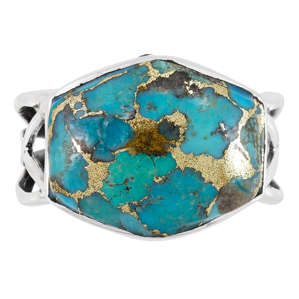 Matrix Turquoise Ring Sterling Silver R2430-C84