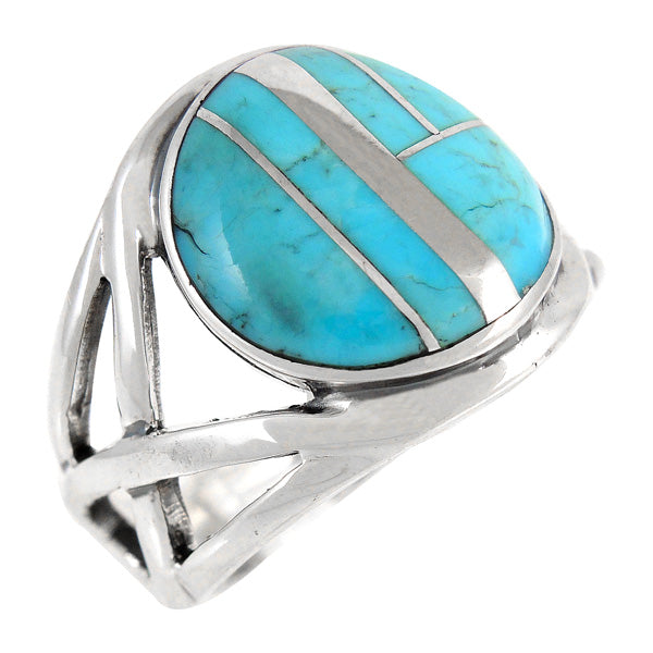 Turquoise Ring Sterling Silver R2444-C05