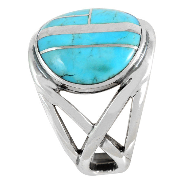 Turquoise Ring Sterling Silver R2444-C05