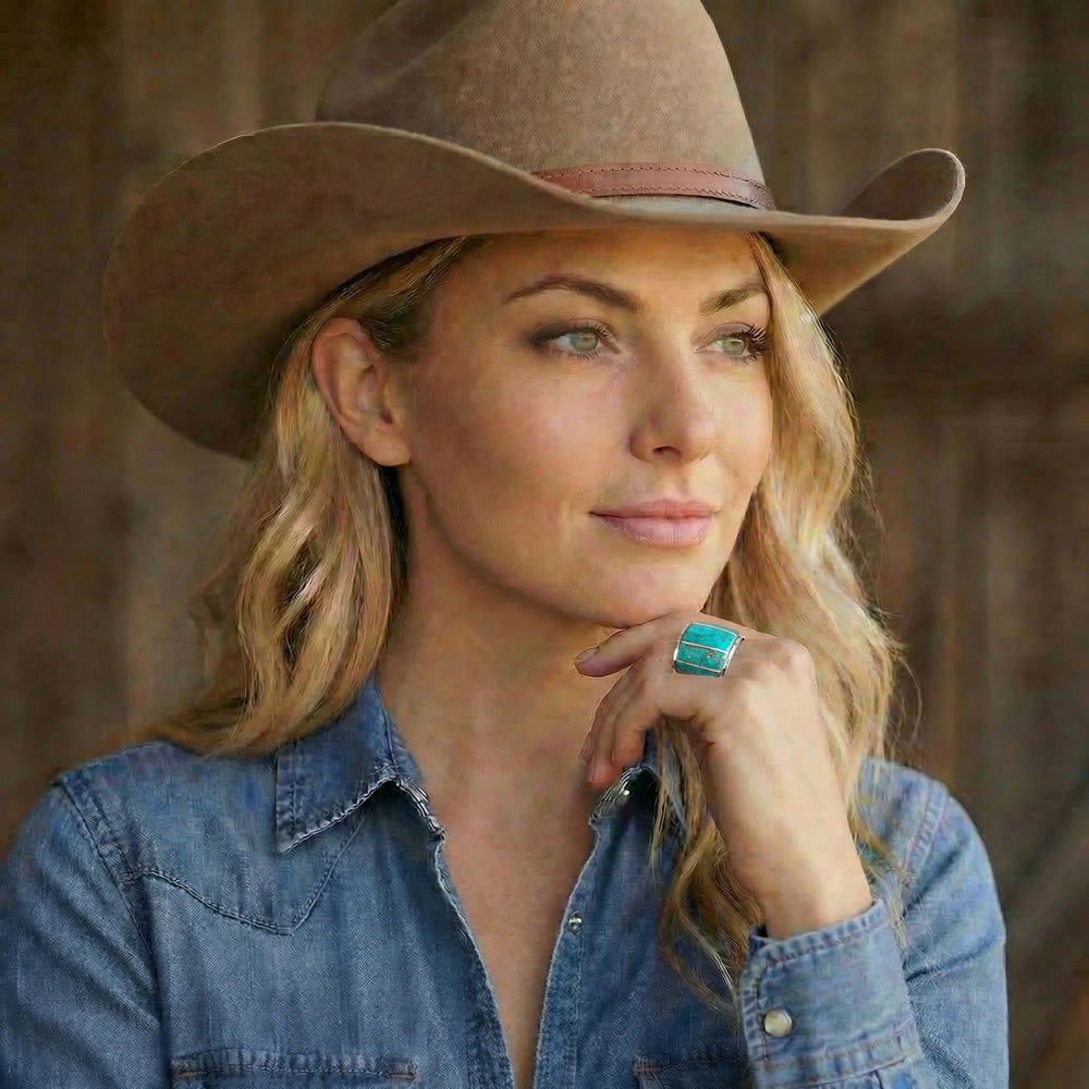 Turquoise Ring SilveryCopper™ R2432-SB-C05