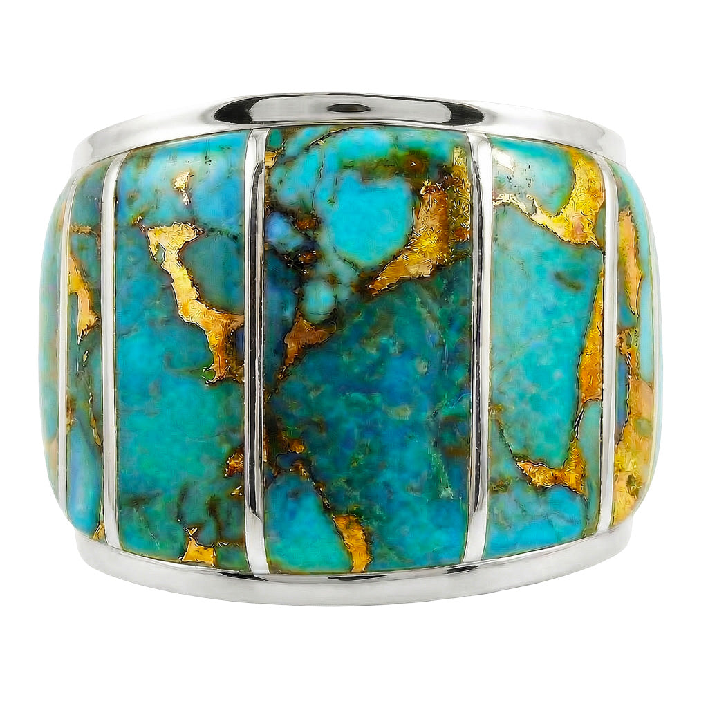 Matrix Turquoise Ring Sterling Silver R2432-C84