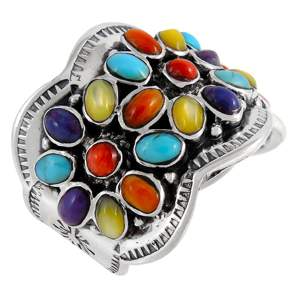 Multicolor Ring Sterling Silver R2433-C71