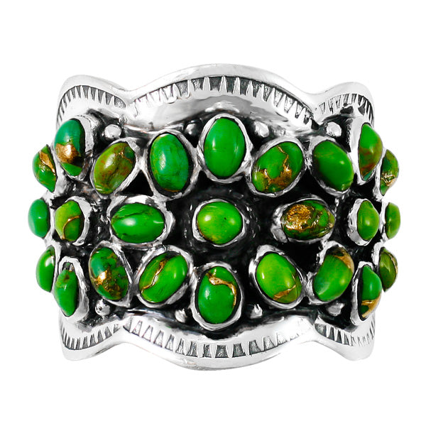 Green Turquoise Ring Sterling Silver R2433-C76