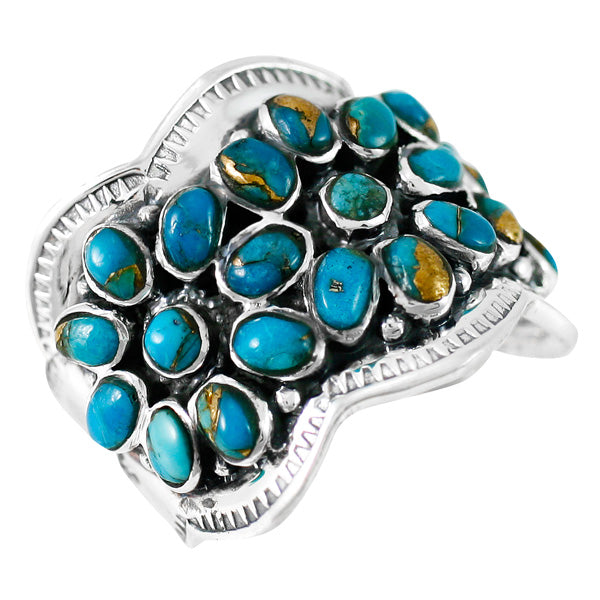 Matrix Turquoise Ring Sterling Silver R2433-C84