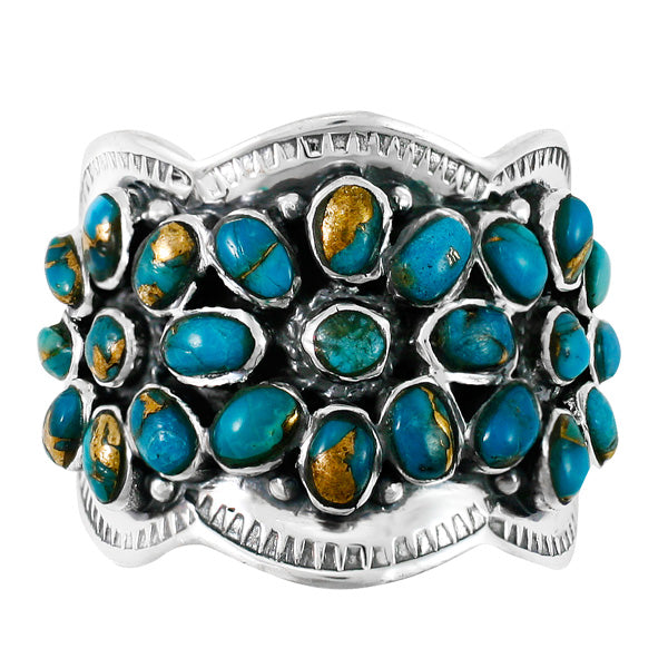 Matrix Turquoise Ring Sterling Silver R2433-C84