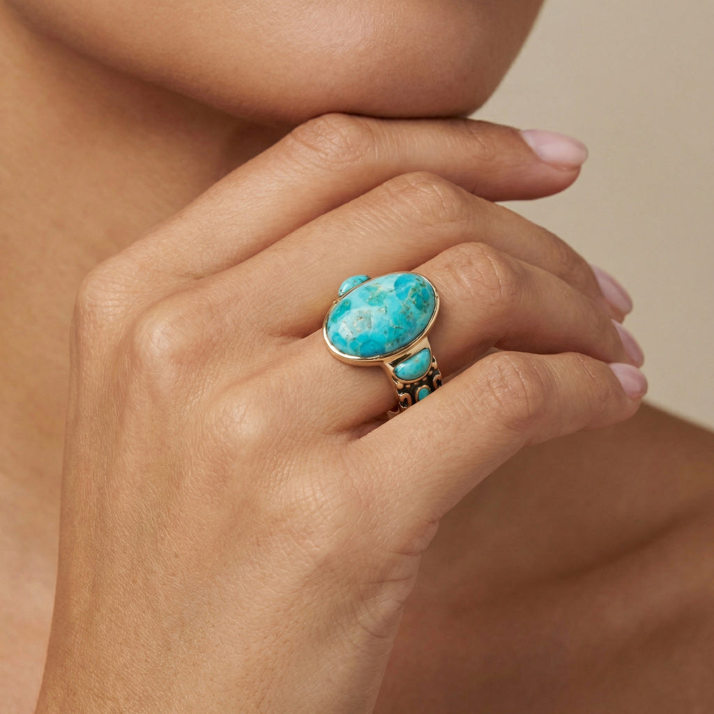 Turquoise Ring GoldCopper™ R2434-GB-C75