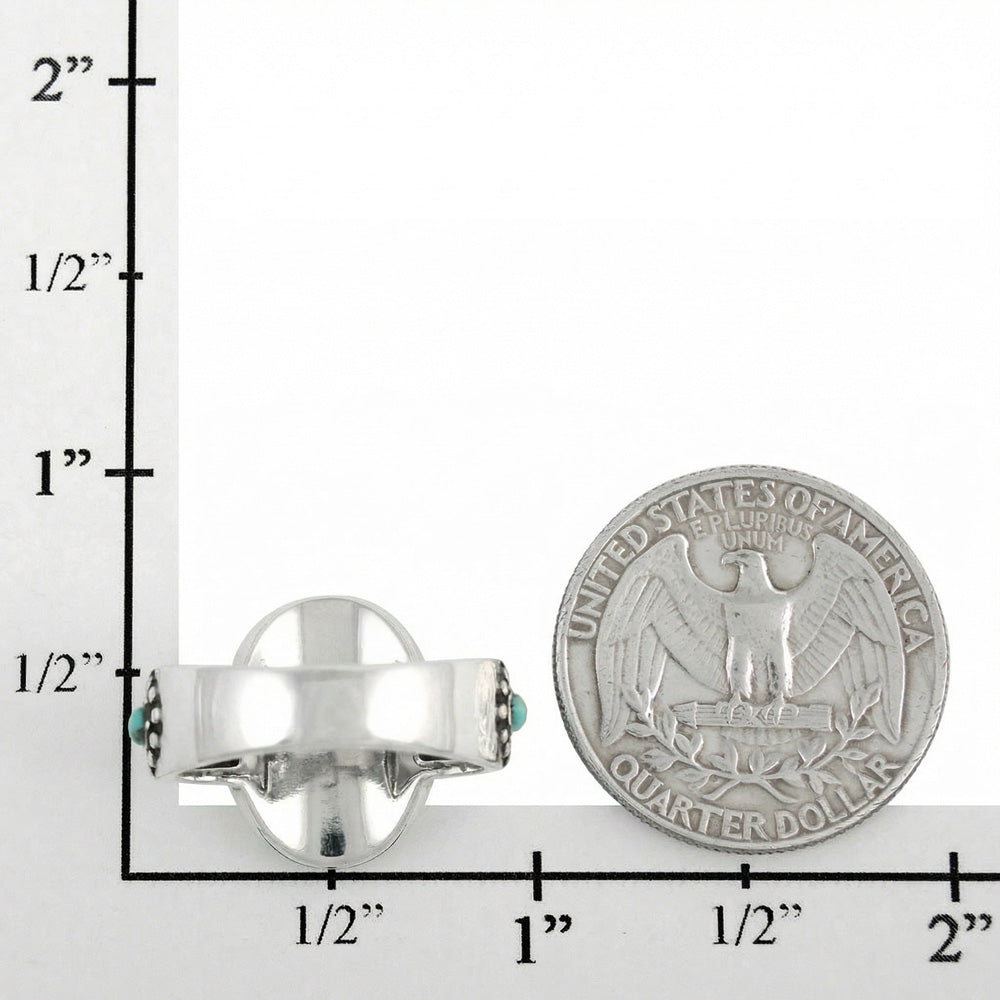 Turquoise Ring SilverBronzé R2434-SB-C75