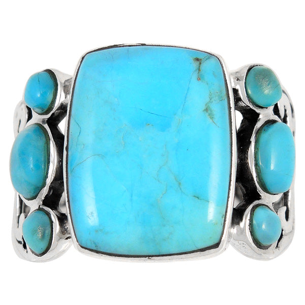 Turquoise Ring Sterling Silver R2435-C75