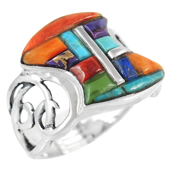Multicolor Ring Sterling Silver R2436-C51