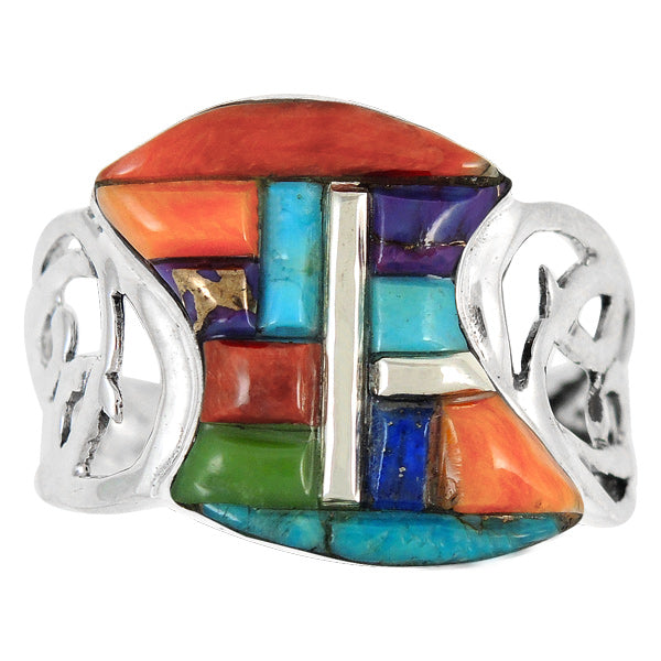 Multicolor Ring Sterling Silver R2436-C51