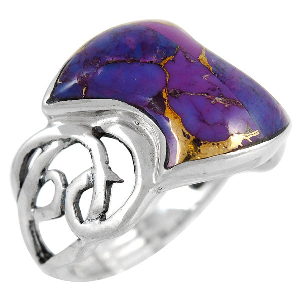 Purple Turquoise Ring Sterling Silver R2436-C77