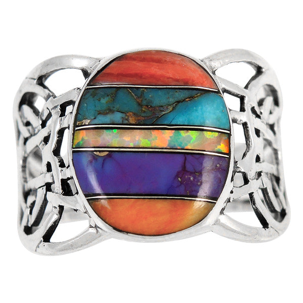 Multicolor Ring Sterling Silver R2437-C00