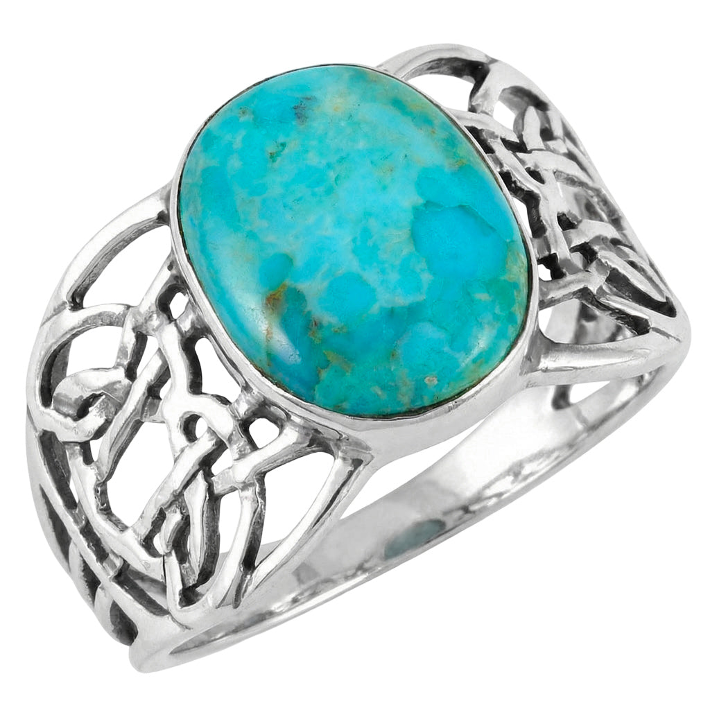 Turquoise Ring Sterling Silver R2437-C75